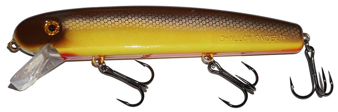 Bucher 9 ShallowRaider Crankbait Fishing Lure - Topwater Bass Fishing Bait for Freshwater & Saltwater - Perfect for Shallow Water, Ponds, and Rivers