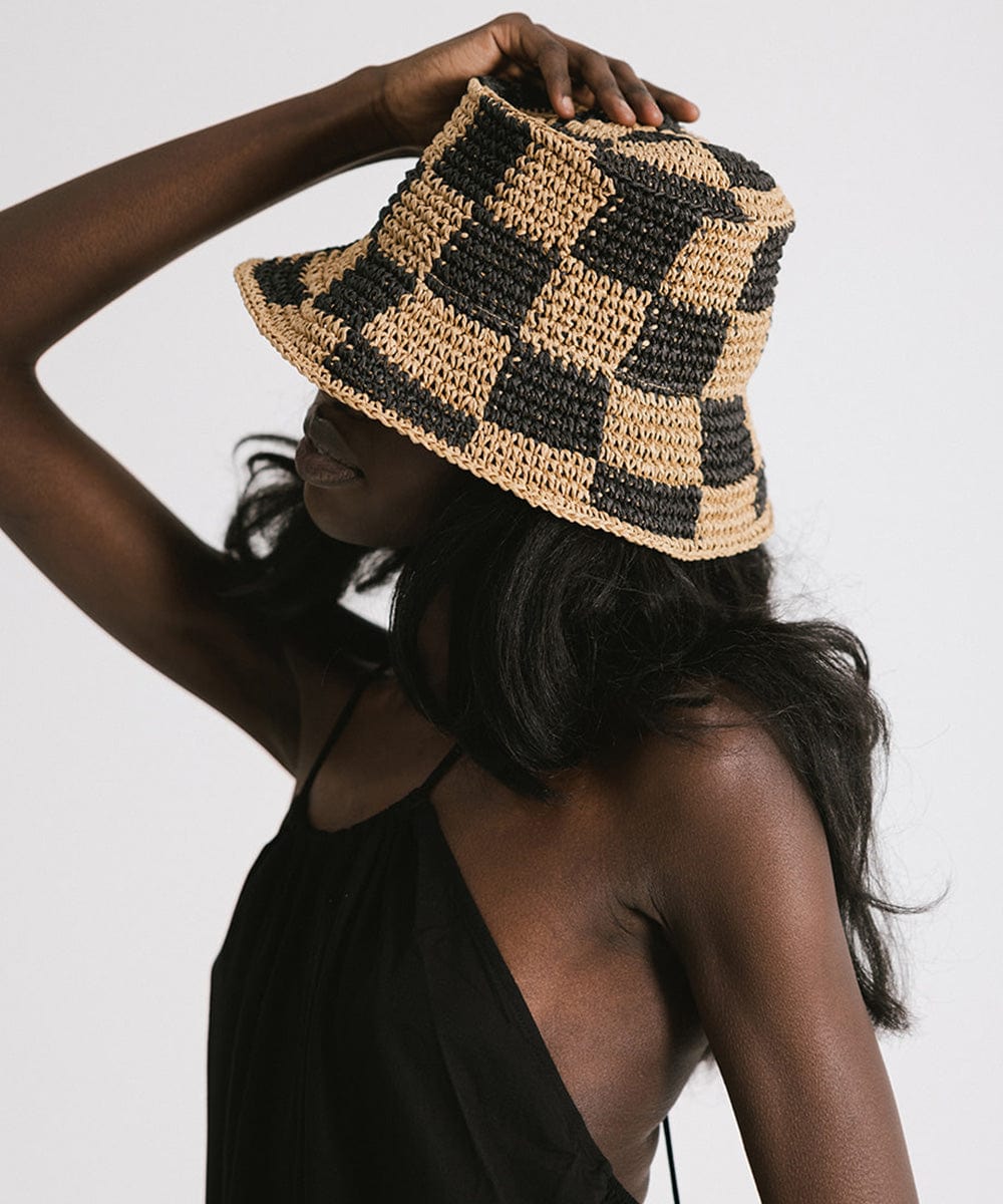 Crochet Packable Bucket Hat for Women & Men - Summer Sun Protection Beach Hat - Lightweight Foldable Travel Hat for Outdoor, Vacation & Fashion Accessories