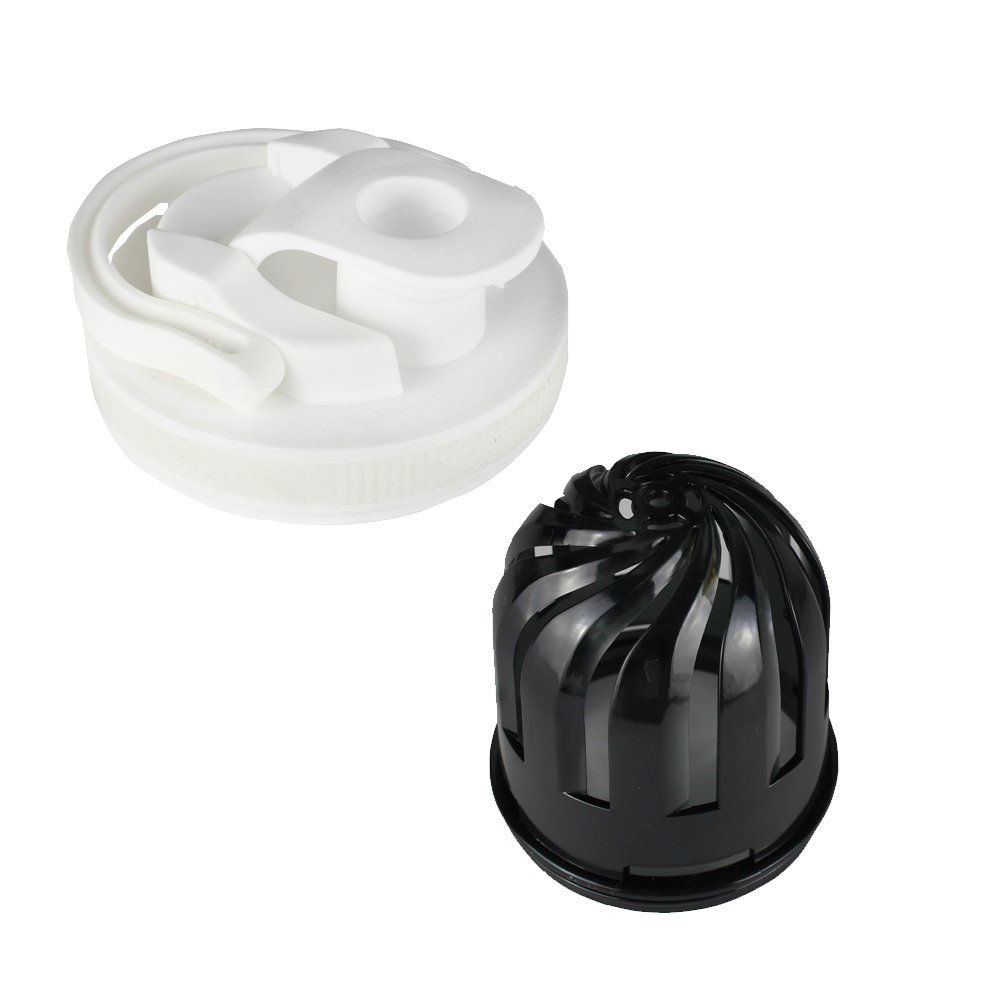 White Lid with White Band
