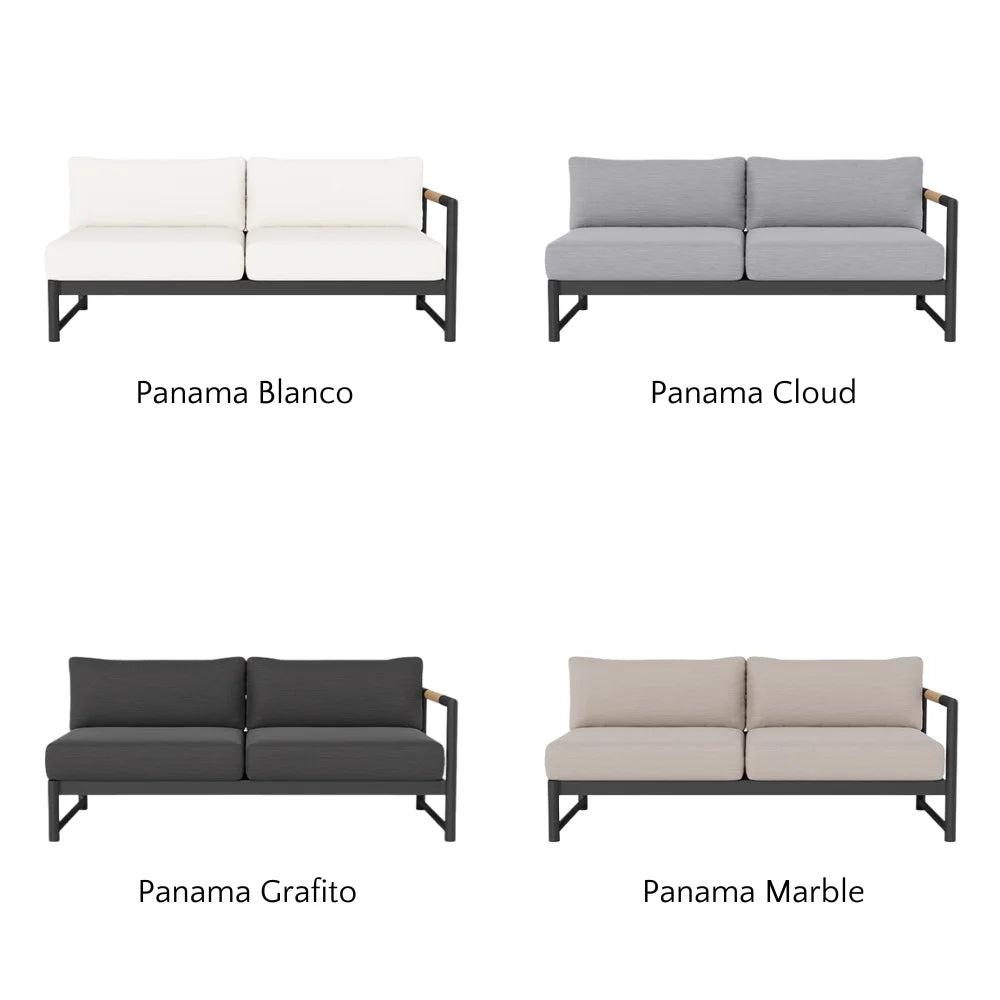 Breeze XL Outdoor Patio Loveseat with Right Arm - Perfect for Gardens, Decks, and Poolside Relaxation