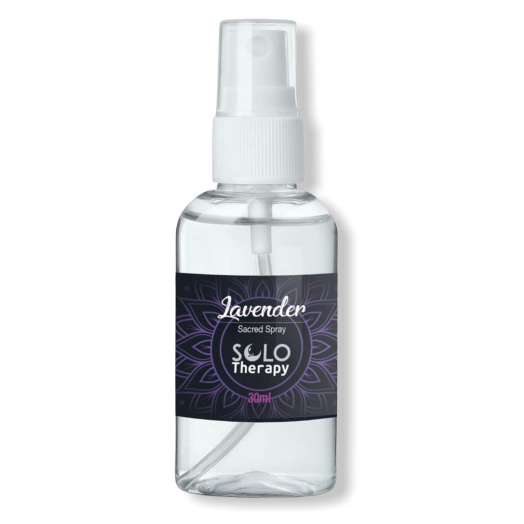 Solo Therapy Lavender Sacred Spray - 100% Pure Concentrated Air Freshener & Smokeless Alternative for Smudging | Negative Energy Cleanser | Aura & Reiki Crystal Protection Mist | Made in India | Perfect for Meditation, Yoga, Home Cleansing & Spiritual Practices