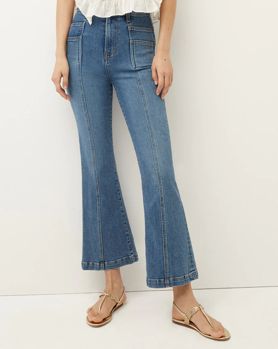 Carson Kick Flare Jeans for Women - High Waist Stretch Denim Pants, Vintage Retro Style - Perfect for Casual Outfits, Date Nights & Weekend Getaways