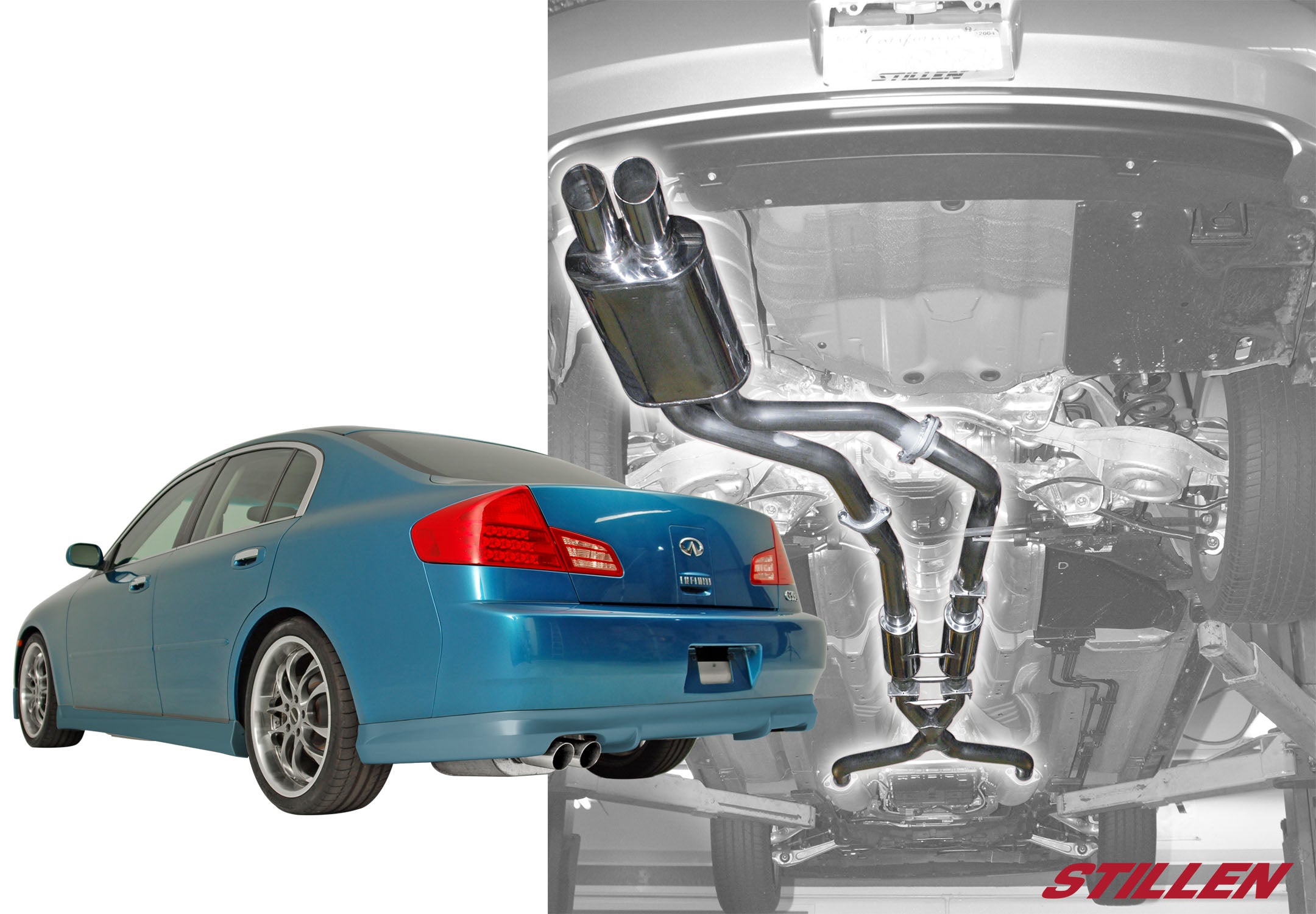 2003-2006 Infiniti G35 Sedan Gen 2 Stainless Steel Cat-Back Exhaust System 504370 - Performance Upgrade for Enhanced Sound & Power