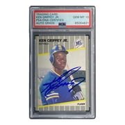 Ken Griffey Jr Signed 1989 Fleer #548 Rookie Card PSA/DNA Gem MT 10 - Seattle Mariners Baseball Memorabilia for Collectors & Sports Fans Display