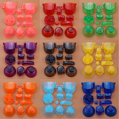 Gamecube NGC Controller Button & Thumbstick Mod Kit - Clear Replacement Buttons & D-pad for Enhanced Gaming Performance | Perfect for Competitive Play & Controller Customization