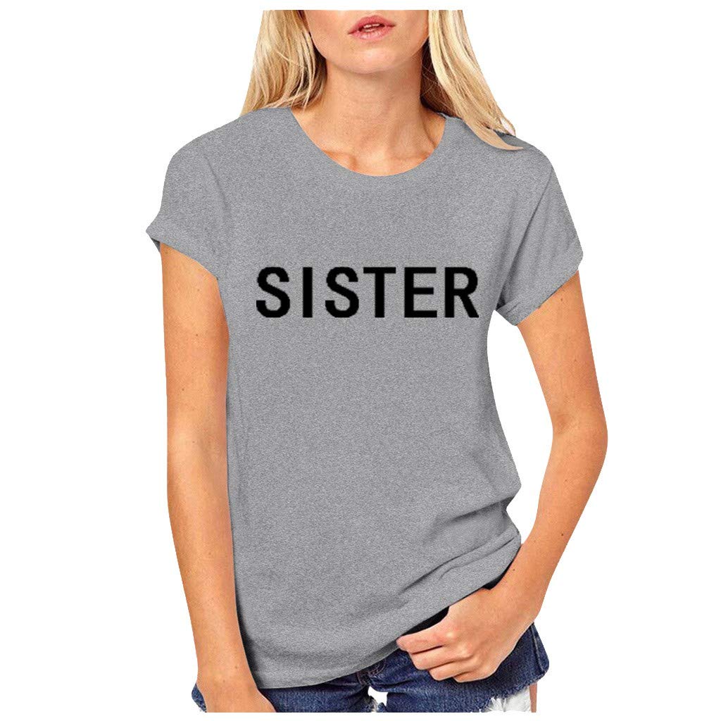 Women's Best Friend Rose Printed T-Shirts - Casual Blouses & Tops for Everyday Wear (Grey, XXL) - Perfect for Casual Outings & Hangouts