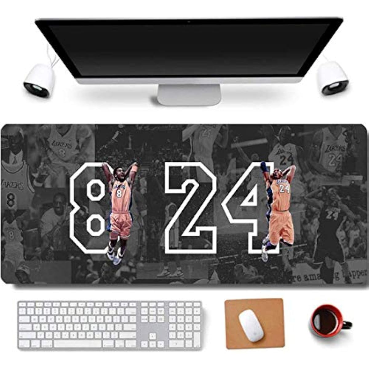 RTGGSEL 31.5x11.8 Inch Extra Large Non-Slip Gaming Mouse Pad with Stitched Edges - Waterproof Keyboard Mouse Mat for PC, Laptop & Computer Desk - Perfect for Gamers, Office Work & Home Use