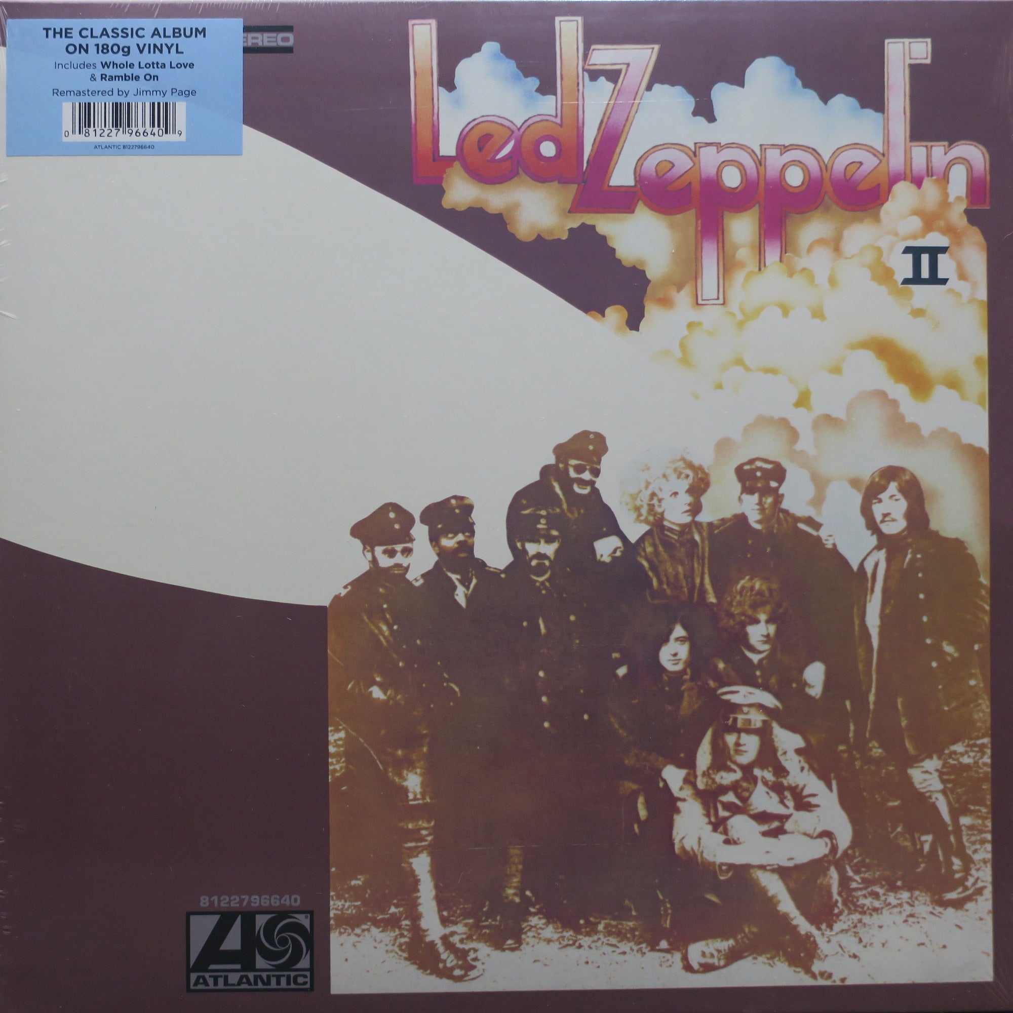 LED ZEPPELIN 'II' Remastered 180g Vinyl LP Record - High Quality Audiophile Edition for Music Collectors & Home Entertainment