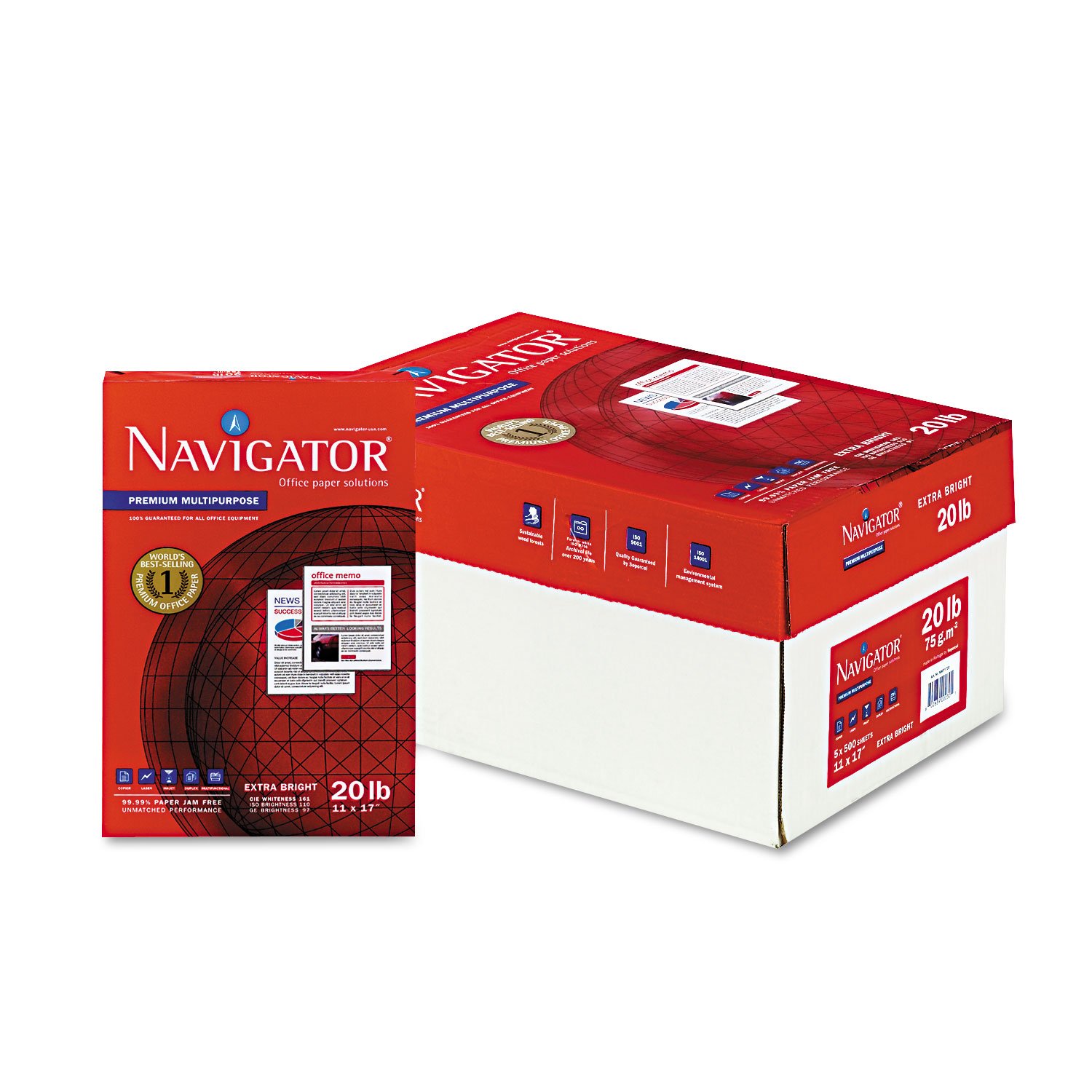 Premium Multipurpose Copy Paper - 20lb, 11