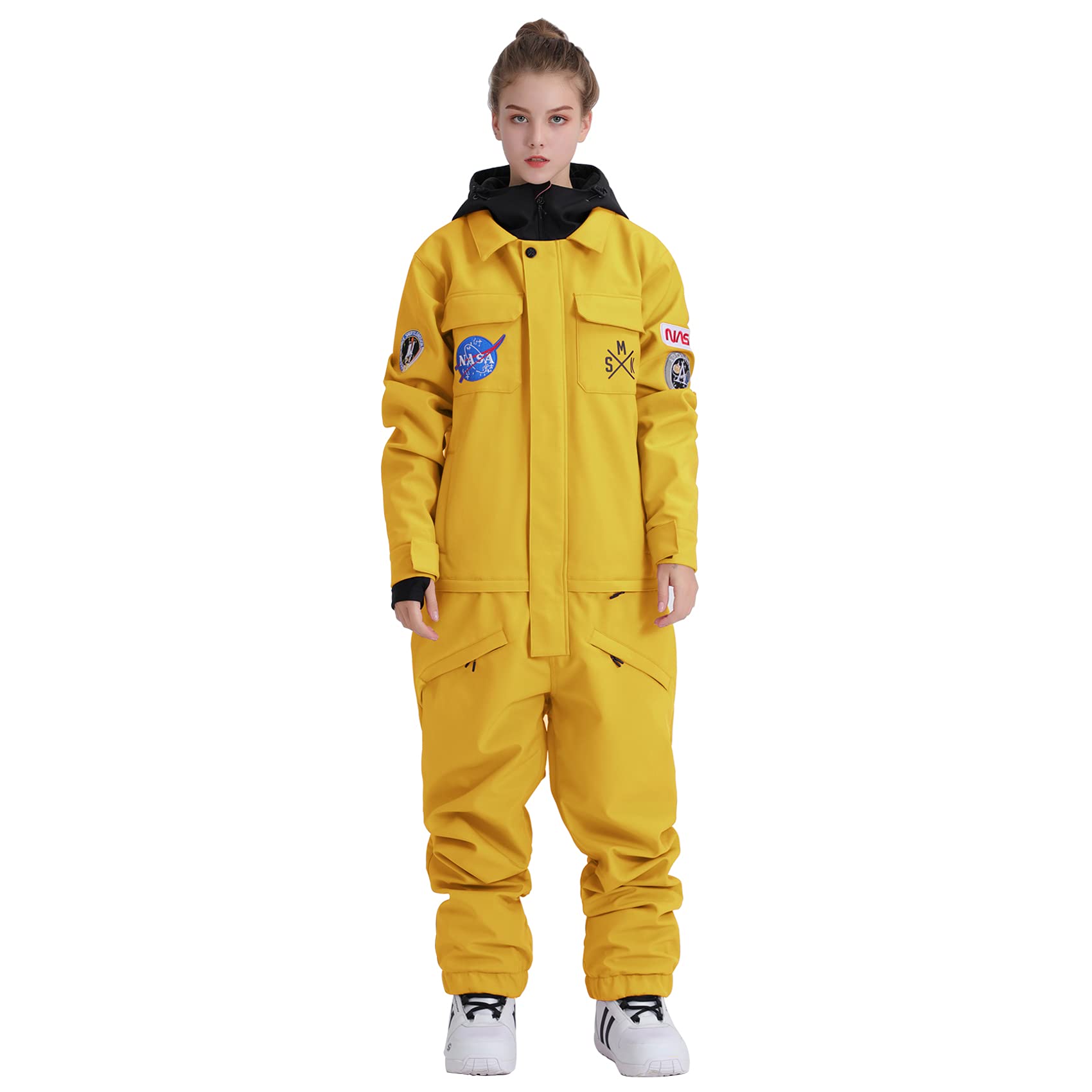 GSOU SNOW Waterproof Windproof Insulated Ski Suit for Men & Women - One Piece Snowsuit for Skiing, Snowboarding & Winter Sports | Perfect for Ski Resorts, Snowy Adventures & Cold Weather Activities
