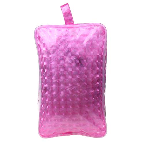 STORE99® Waterproof EVA Travel Toiletry Bag for Women & Men - Rose Red Cosmetic Organizer, Makeup Storage Case for Bathroom, Gym, Camping & Air Travel (Small Size)