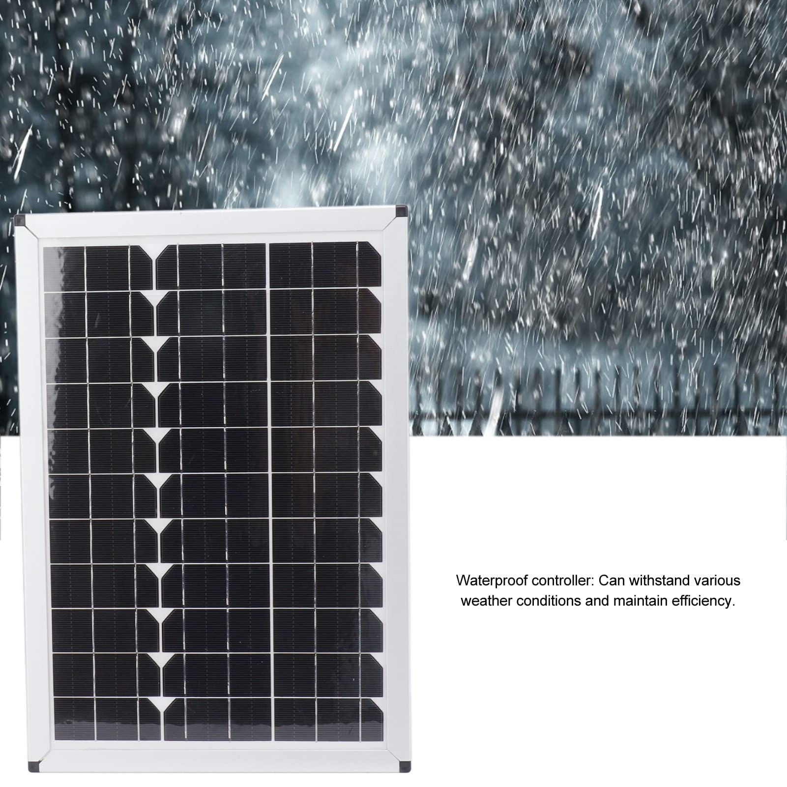 100W 12V/24V Monocrystalline Solar Panel Kit with 20A Charge Controller - Complete Off-Grid Power Solution for RV, Boat, Marine, Caravan, Camping & Home Backup | Portable Solar Energy System for Outdoor Adventures & Emergency Power Supply