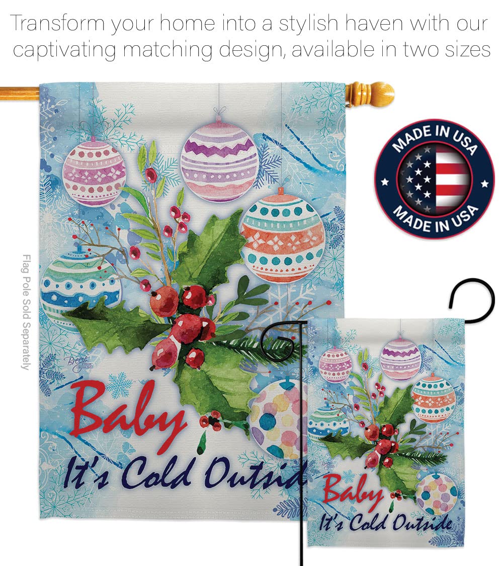 Winter Wonderland House Flag Set 28x40
