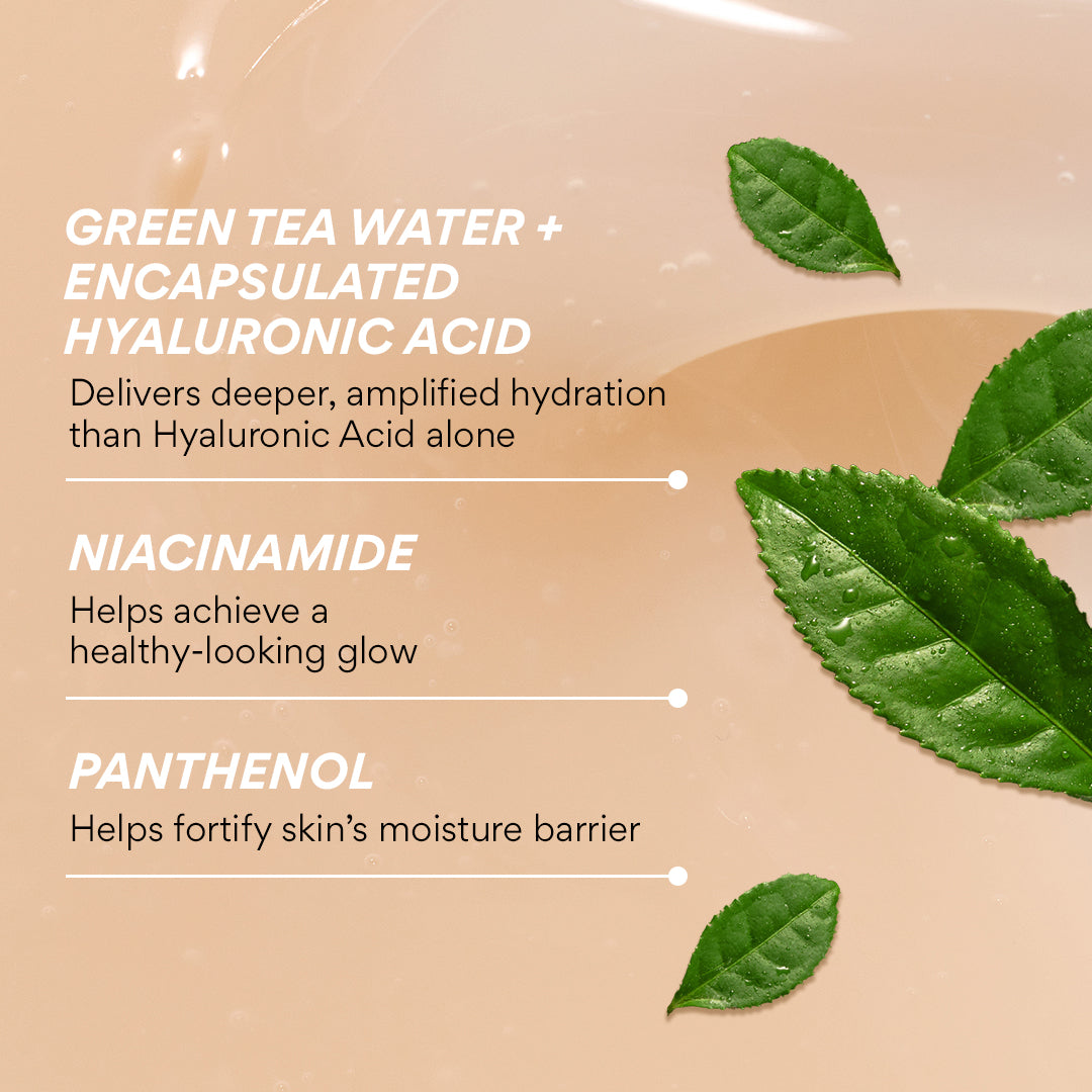 Best Green Tea Seed Hyaluronic Acid Serum for Face - Hydrating & Anti-Aging Skincare for Dry Skin - Perfect for Night Routine & Daily Moisturizing