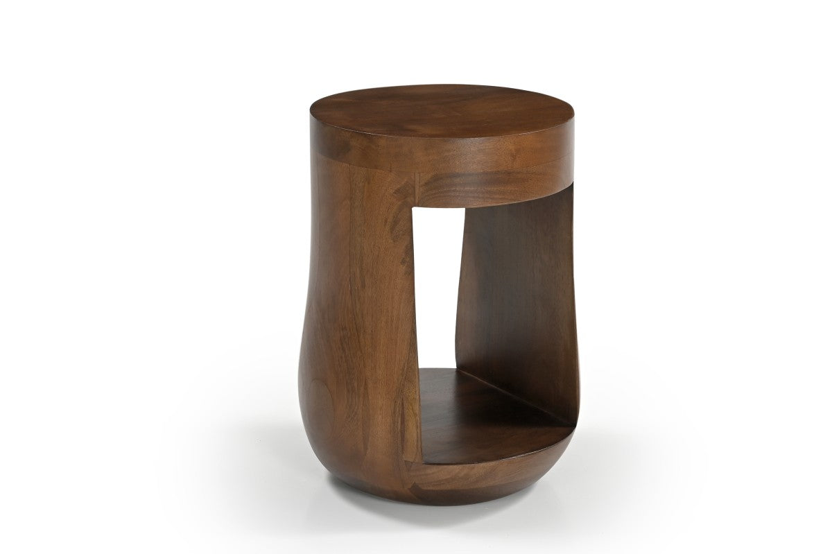 Stylish Walnut Accent Table - Perfect for Living Room, Bedroom & Office Decor | Solid Wood Side Table with Elegant Design
