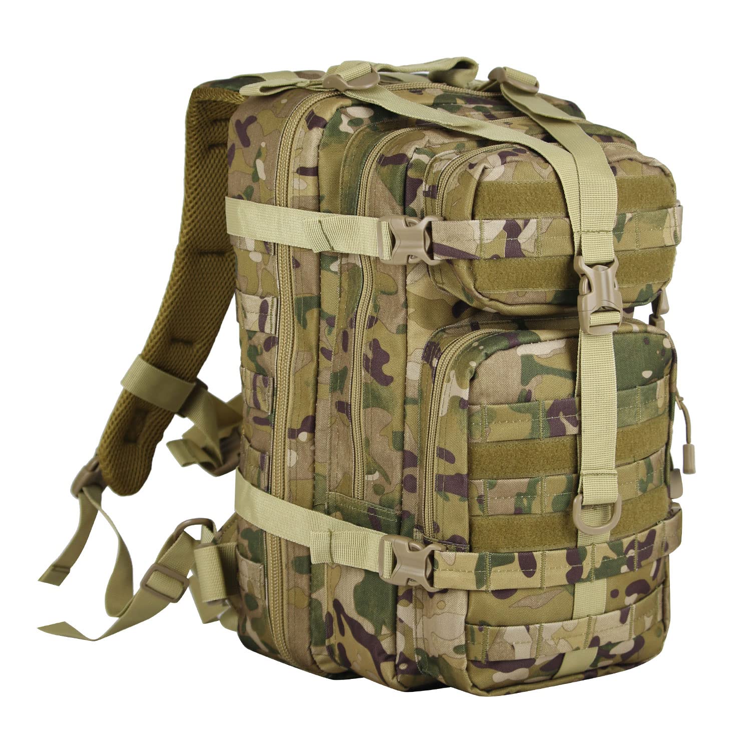 Tactical Assault Backpack - Military Backpack with Flag Patch for Outdoor & Hiking