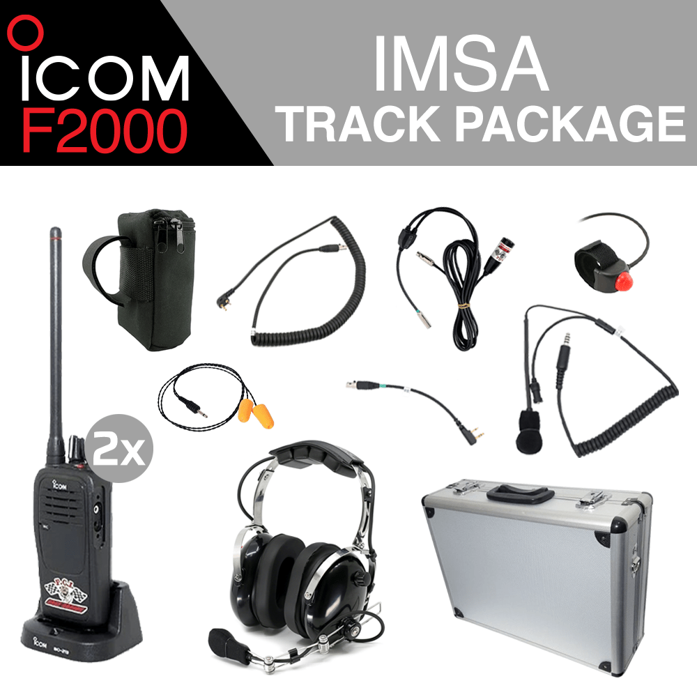 Icom F2000 IMSA Racing Walkie Talkie - Professional Two-Way Radio for Motorsports, Track Communication & Team Coordination - Perfect for Racing Events, Pit Crews & Track Officials