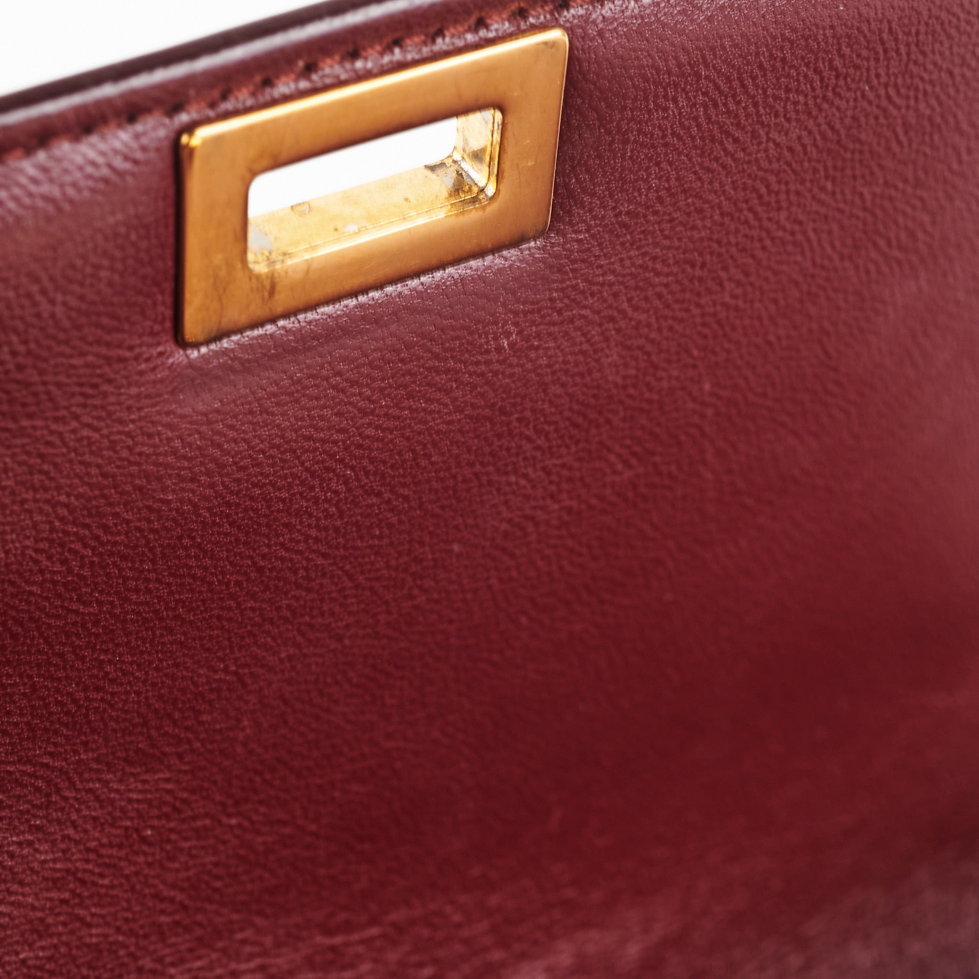 Celine Box Medium Burgundy Leather Crossbody Bag - Luxury Designer Handbag for Women | Perfect for Work, Travel & Evening Events