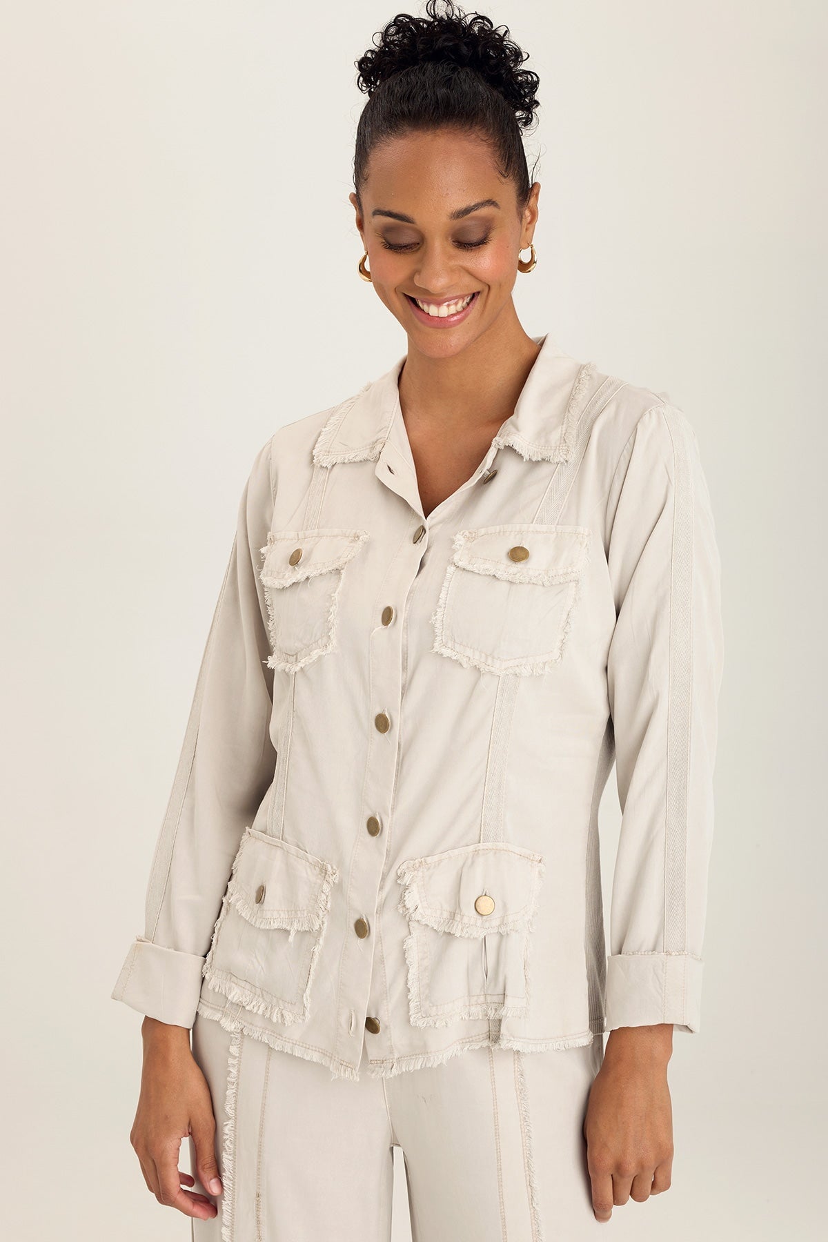 Men's Twill Safari Jacket - Lightweight Outdoor Adventure Jacket for Hiking, Travel & Casual Wear