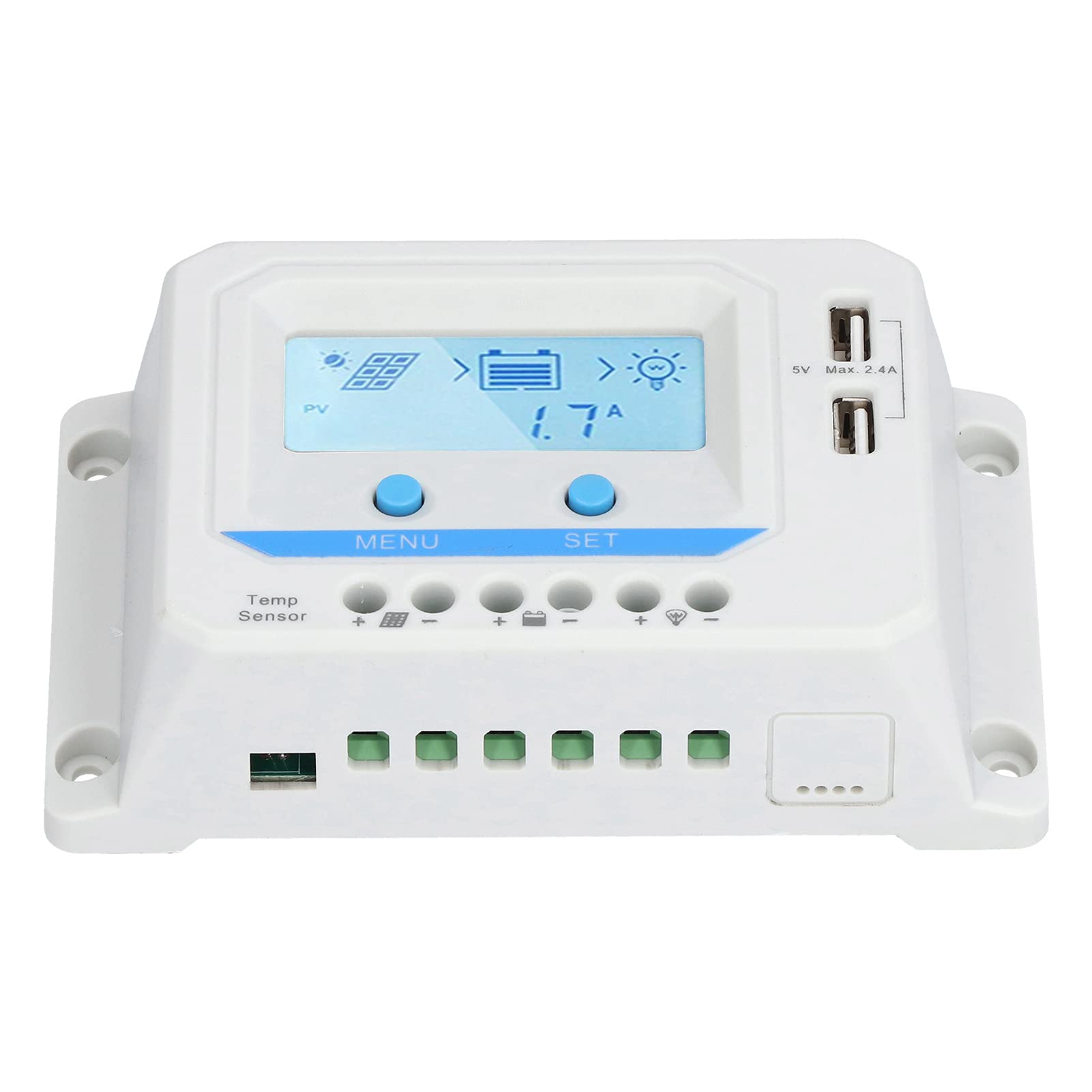 Best Solar Panel Controller with LCD Display - Efficient Solar Charging Protector for Traffic Lights & Outdoor Solar Systems | Ideal for Solar Street Lights, Traffic Signals & Off-Grid Power