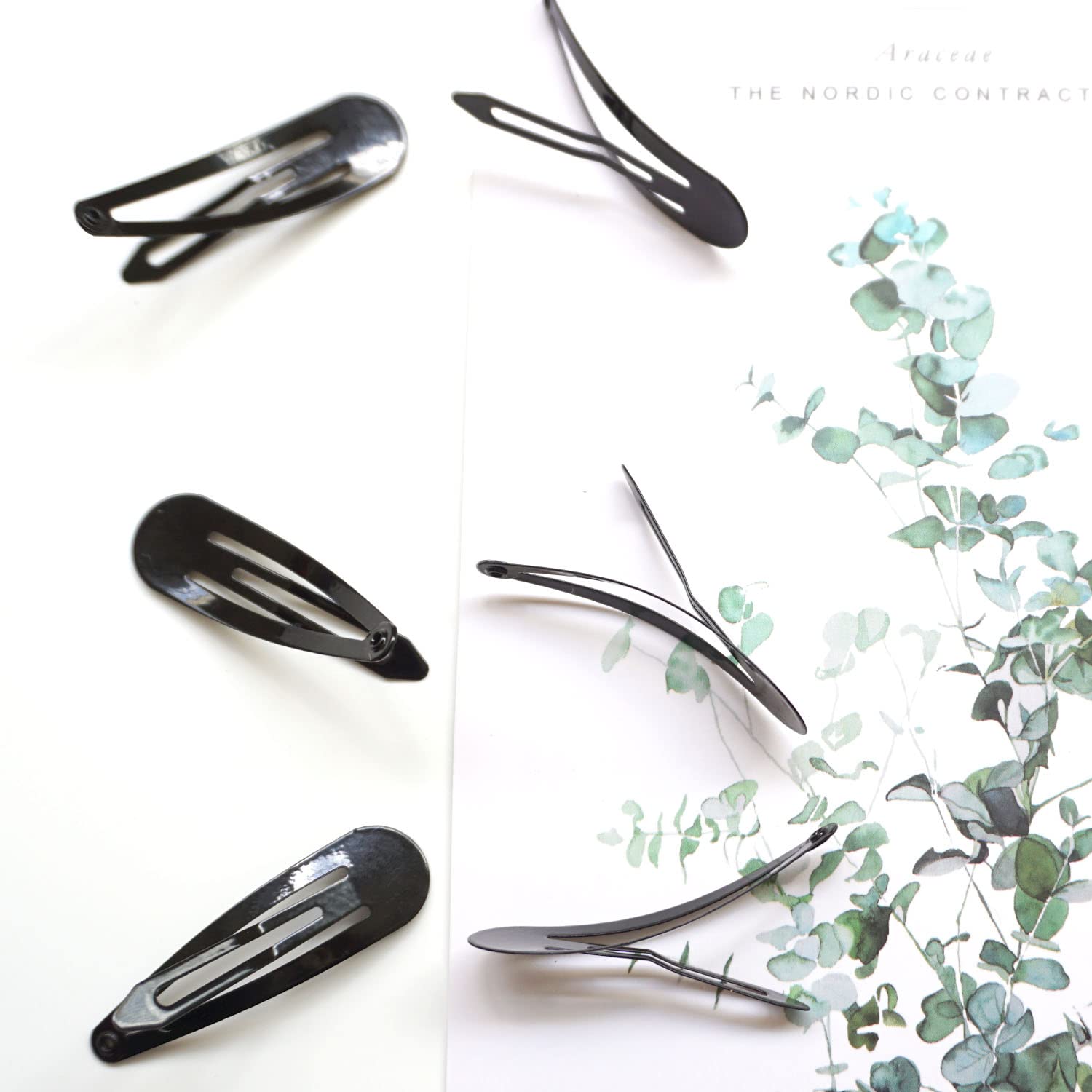50 Pcs Snap Hair Clips - 2 Inch Metal Barrettes for Girls & Women | Hair Accessories for School, Work, Parties & Everyday Styling