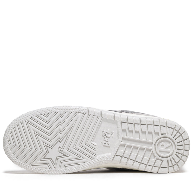 BAPE Sk8 Sta #3 Grey Sneakers - Stylish Skate Shoes for Men & Women | Perfect for Streetwear, Casual Outfits & Sneaker Collection