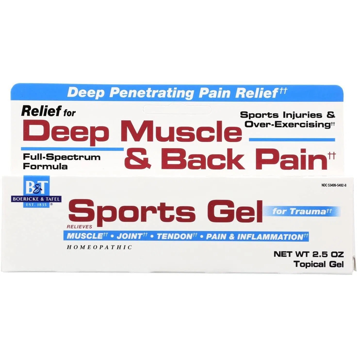 Boericke & Tafel Sports Gel - Fast-Acting Pain Relief for Muscle & Joint Soreness | Ideal for Athletes, Gym Workouts & Post-Exercise Recovery