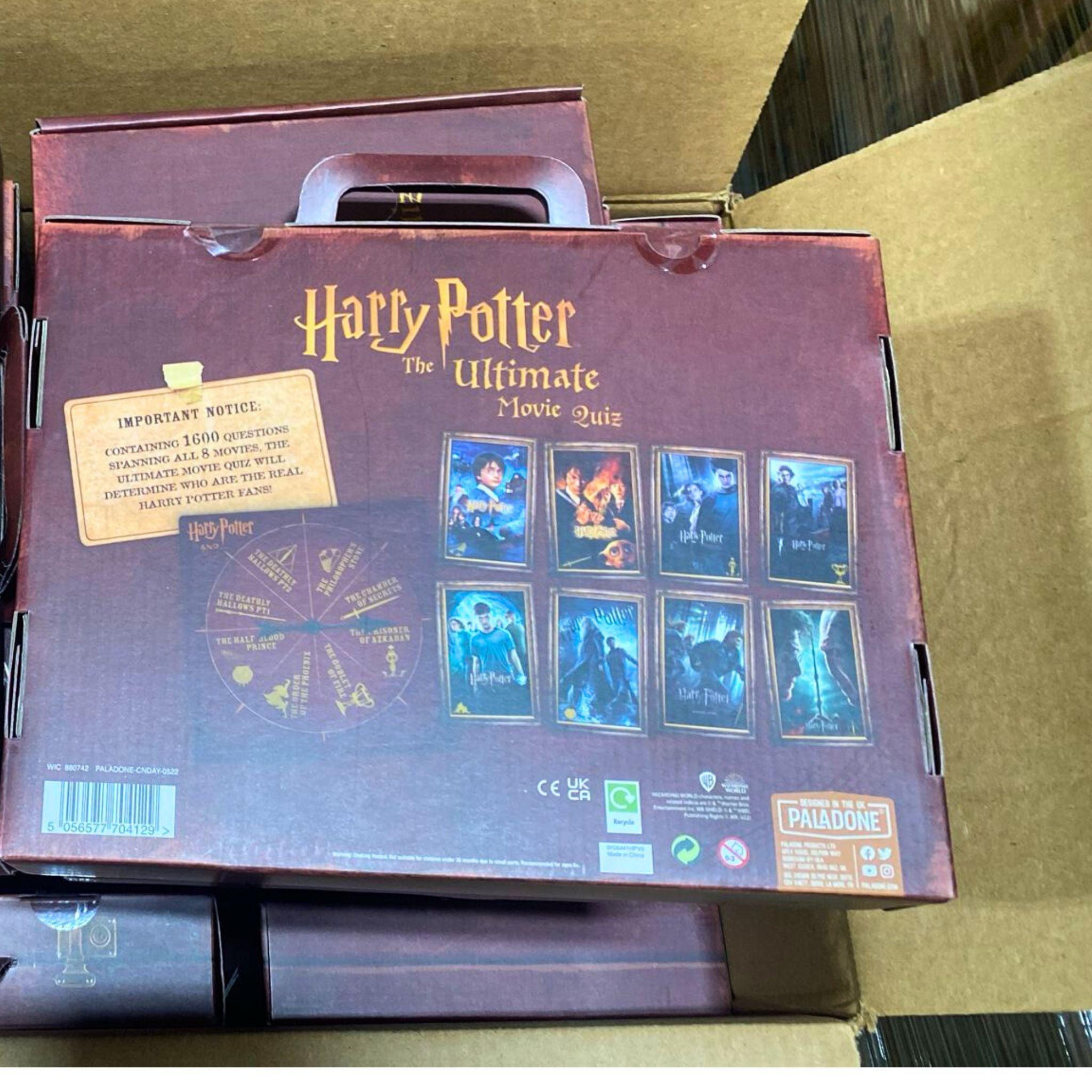 Harry Potter Ultimate Movie Trivia Game - 400 Question Cards & Spinner (15-Piece Set) | Fun Family Game Night & Party Entertainment