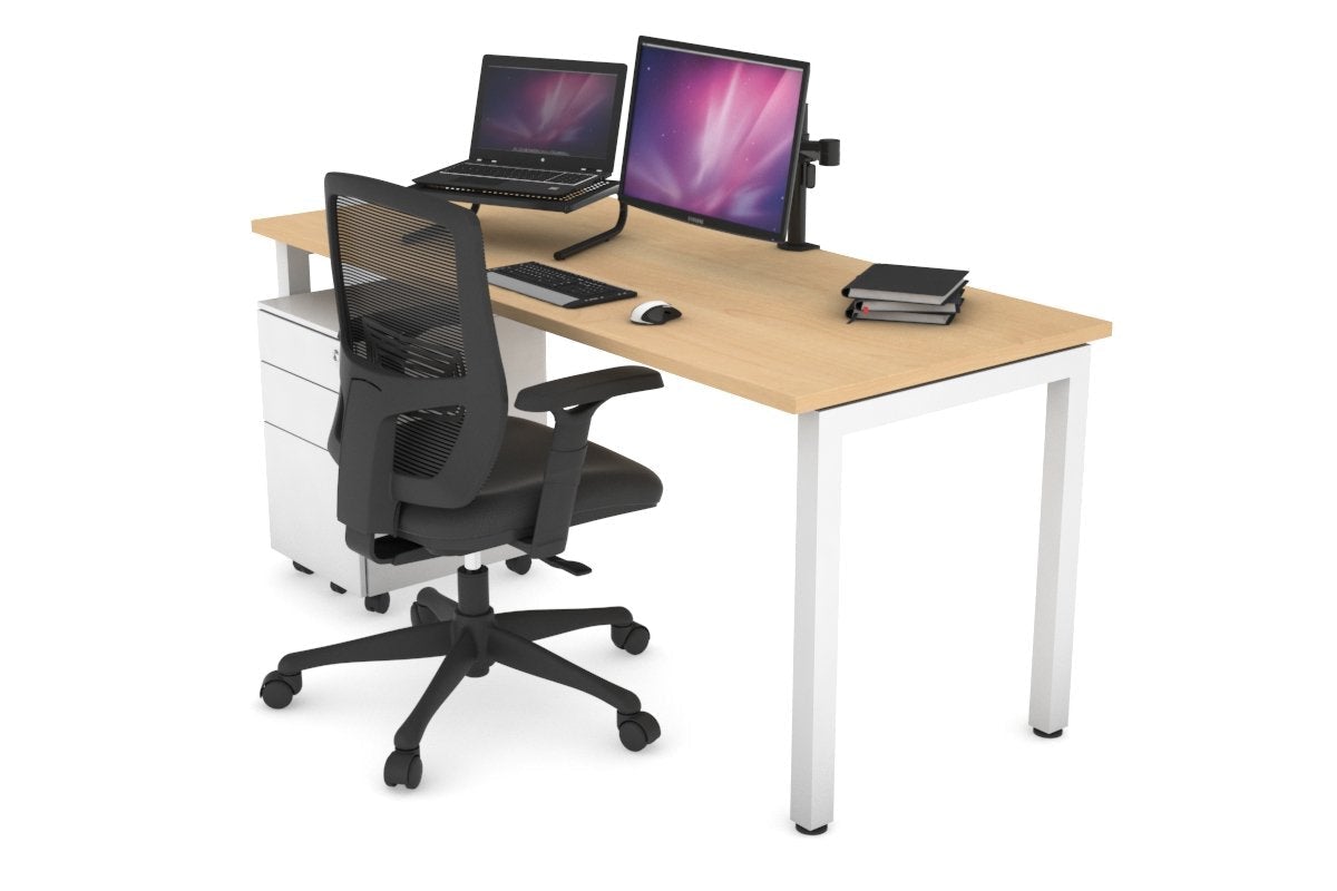 Quadro Square Legs Office Desk - 47.2