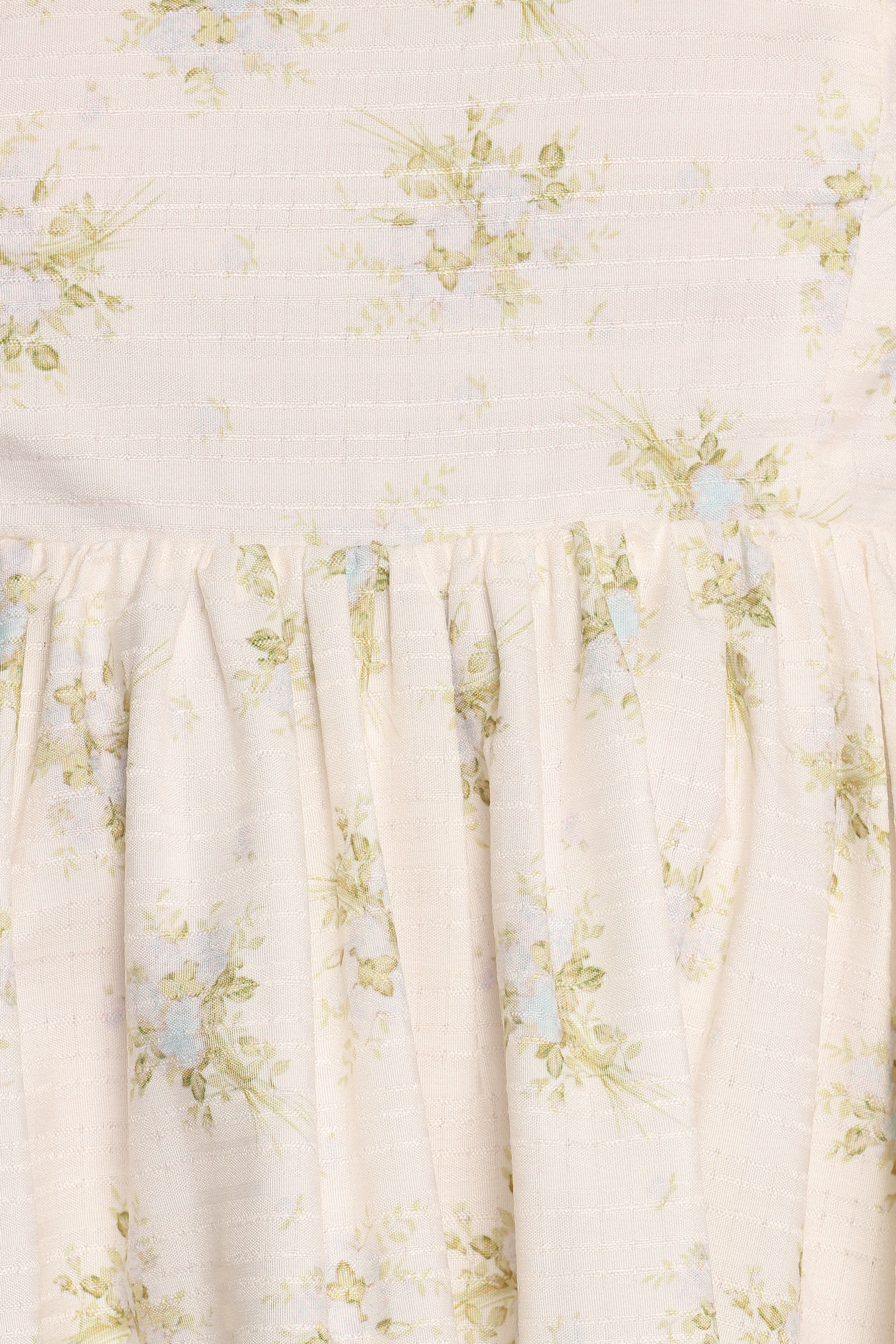 Indira Mini Dress - Ivory Blue Floral Print Summer Dress for Women | Casual & Party Wear | Perfect for Beach, Vacation, and Date Nights