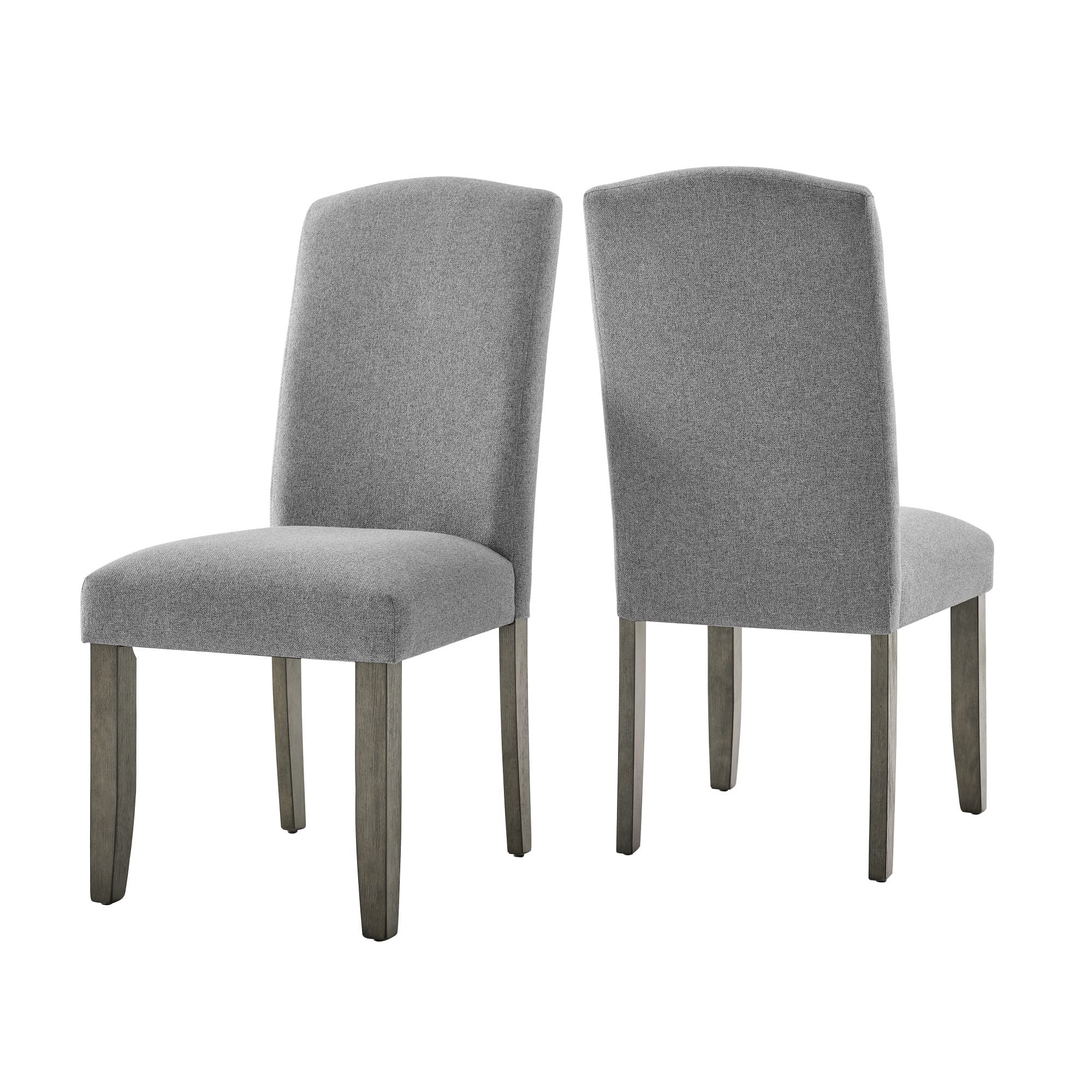 Steve Silver Co Emily Dining Side Chair Set of 2 - 100% Polyester Upholstery with Solid Wood Tapered Legs - Transitional Style Kitchen & Dining Room Chairs 24.75