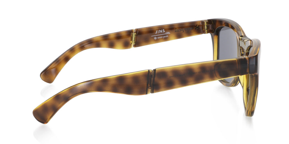 JINS x Snow Peak Folding Sunglasses U143 83 - Lightweight Polarized UV Protection Sunglasses for Outdoor Activities, Hiking, Camping & Travel
