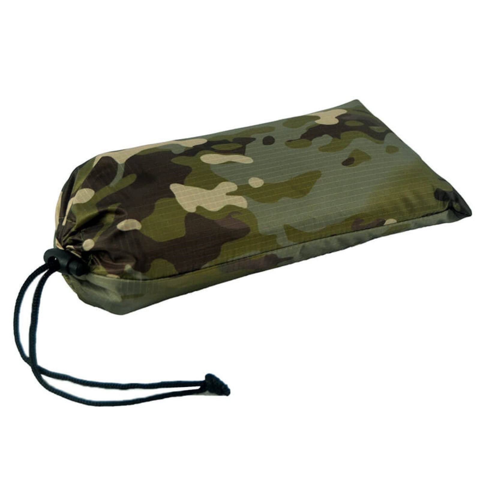 Waterproof Rain Poncho for Outdoor Camping & Hiking - Lightweight Reusable Rainwear with Hood - Snow Camo Design - Perfect for Travel, Festivals & Emergency Weather Protection (One Size)