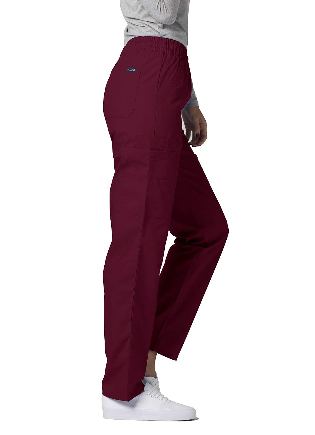 Adar Women's Universal Scrubs - Comfortable Tapered Cargo Scrub Pants for Nurses, Doctors & Healthcare Professionals | Perfect for Hospital Shifts & Medical Work