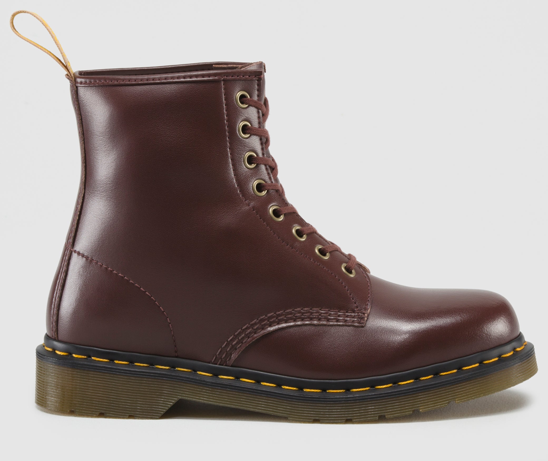 Dr. Martens 1460 Vegan Cherry Red Felix Rub Off Boots - Unisex Vegan Leather Ankle Boots for Men & Women | Perfect for Casual Wear, Street Style & Punk Fashion
