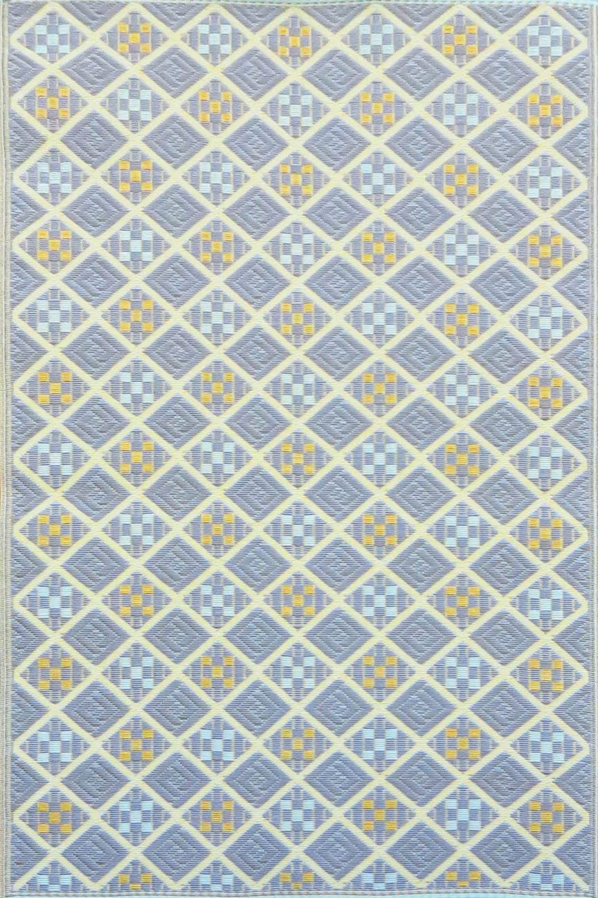 Mad Mats Scotch Indoor/Outdoor Floor Mat - 4' X 6' Periwinkle Blue - Non-Slip Waterproof Rug for Entryway, Patio, Garage & Poolside Use