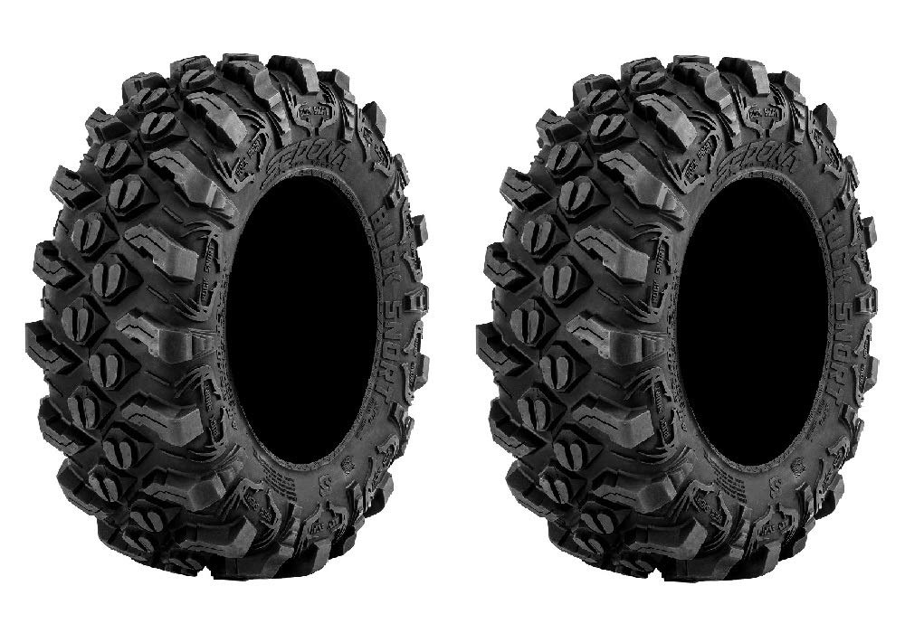 Sedona Buck Snort 27x11-14 (6ply) ATV Tires - Pair of 2 Heavy-Duty All-Terrain Tires for Off-Road Adventures, Mudding, and Trail Riding