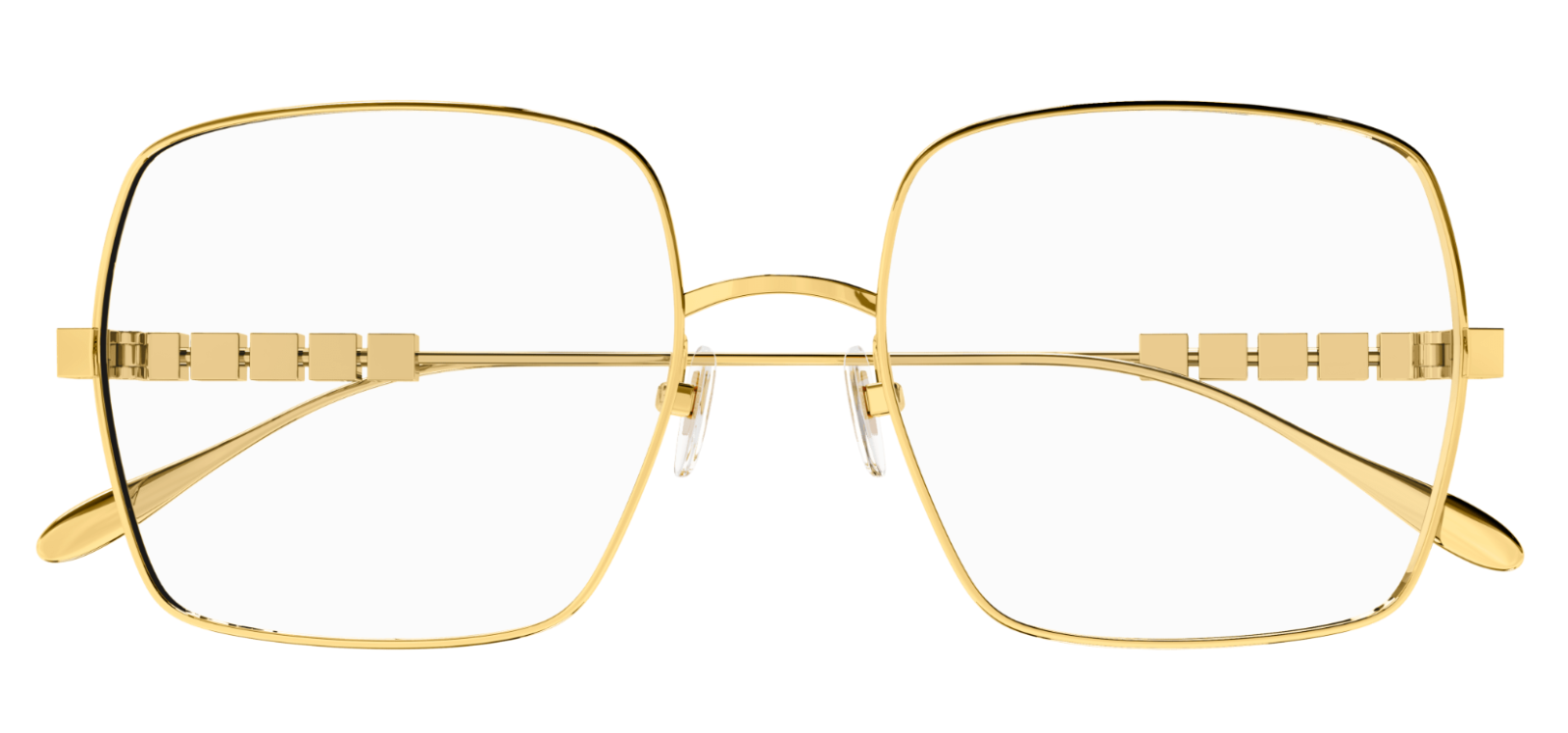 Gucci GG1434O 001 Gold Square Women's Eyeglasses - Stylish Designer Glasses for Women, Perfect for Work, Reading & Fashion Accessories