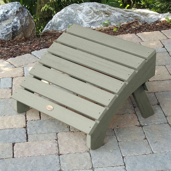Premium Outdoor Folding Adirondack Ottoman - Waterproof Patio Footrest & Garden Lounge Chair Accessory for Deck, Poolside & Backyard Relaxation