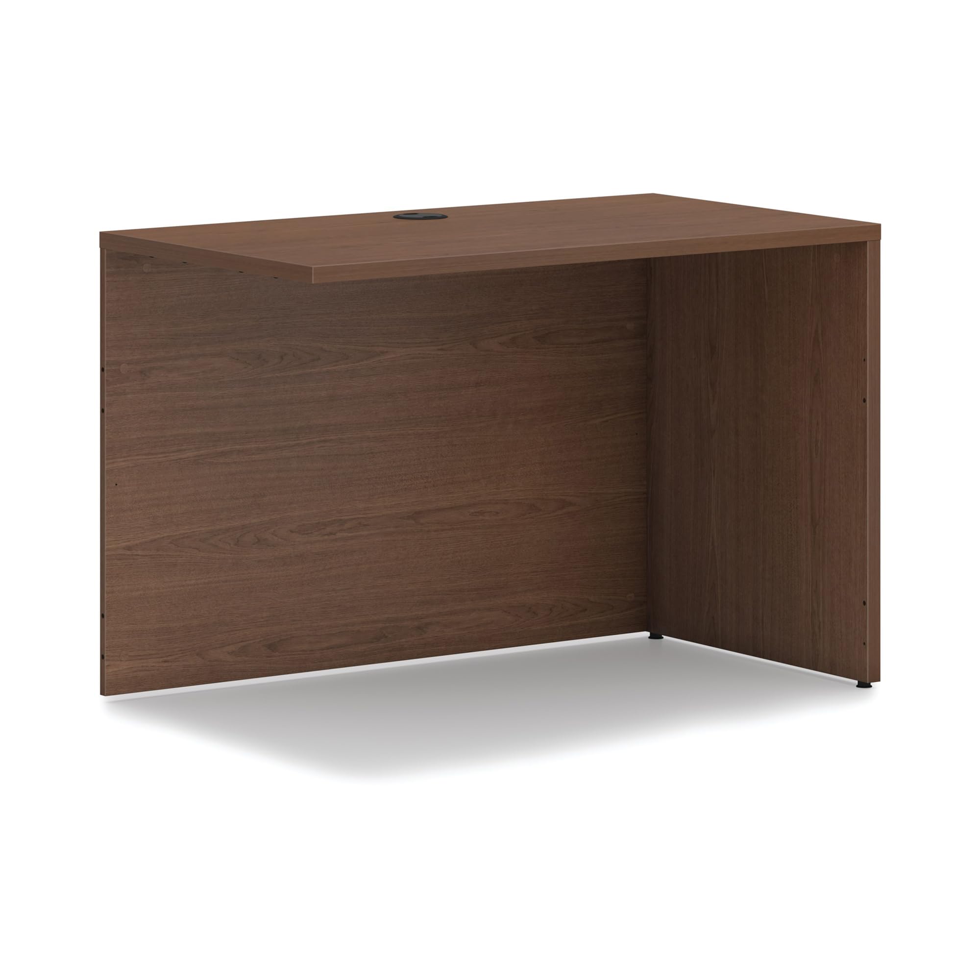 HON MOD L-Shaped Desk with Return Shell - Executive Corner Computer Desk for Home Office, Gaming & Workstation - Durable Walnut Finish - Perfect for Small Spaces & Multi-Monitor Setups