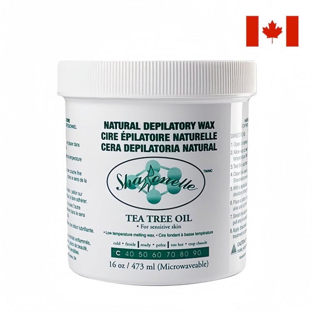 Sharonelle All Purpose Natural Canned Wax 473ml (16oz) - Honey & Tea Tree Microwave Soft Wax for Hair Removal, Smooth Skin - Ideal for Home Waxing, Salon Use & DIY Beauty Treatments