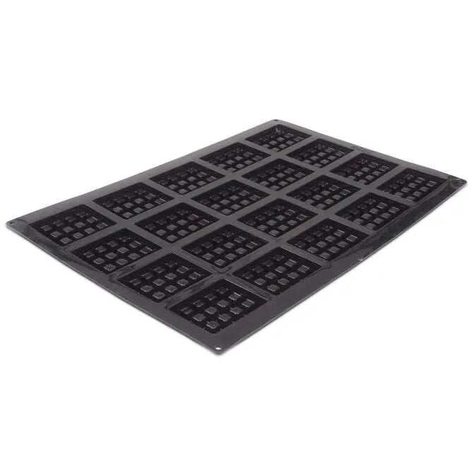 Non-Stick Silicone Waffle Mold - 20 Cavity Baking Pan for Homemade Belgian Waffles, Pancakes & Desserts | Perfect for Breakfast, Brunch & Party Treats