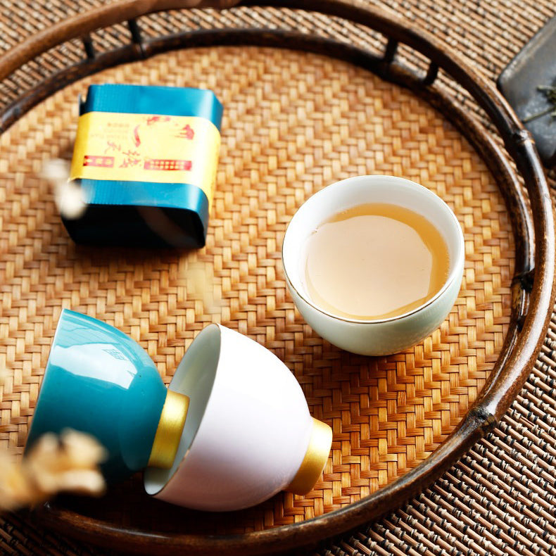 Premium Ceramic Morandi Kung Fu Tea Cup Set - 6 Piece Handcrafted Chinese Tea Cups for Gongfu Tea Ceremony, Home Decor & Gift Giving