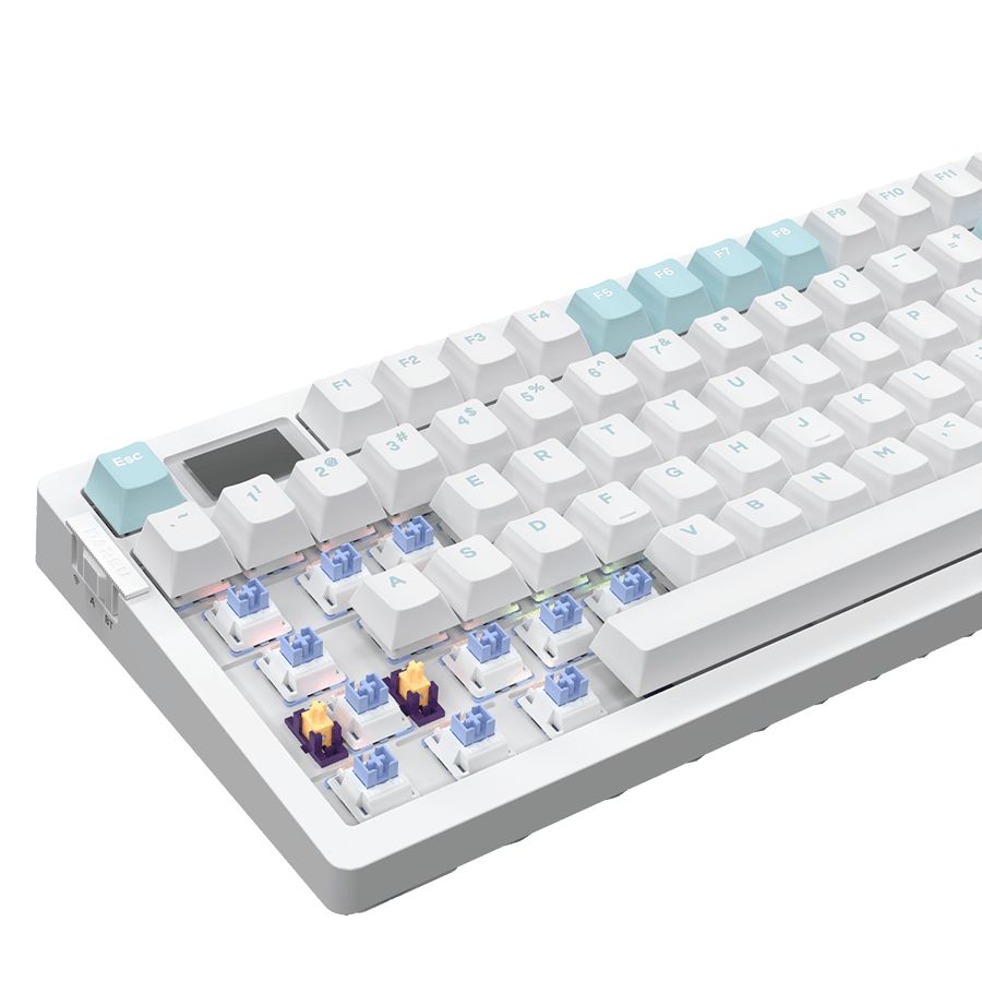 DAREU A98 PRO II Wireless Mechanical Keyboard - 98 Keys, RGB Backlit, Hot Swappable, OLED Display | Perfect for Gaming, Typing & Office Work