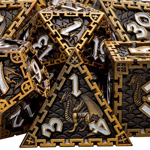 Ancient Gold With White Numbers