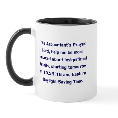 White/Black Inside - Accountant's Prayer Mug
