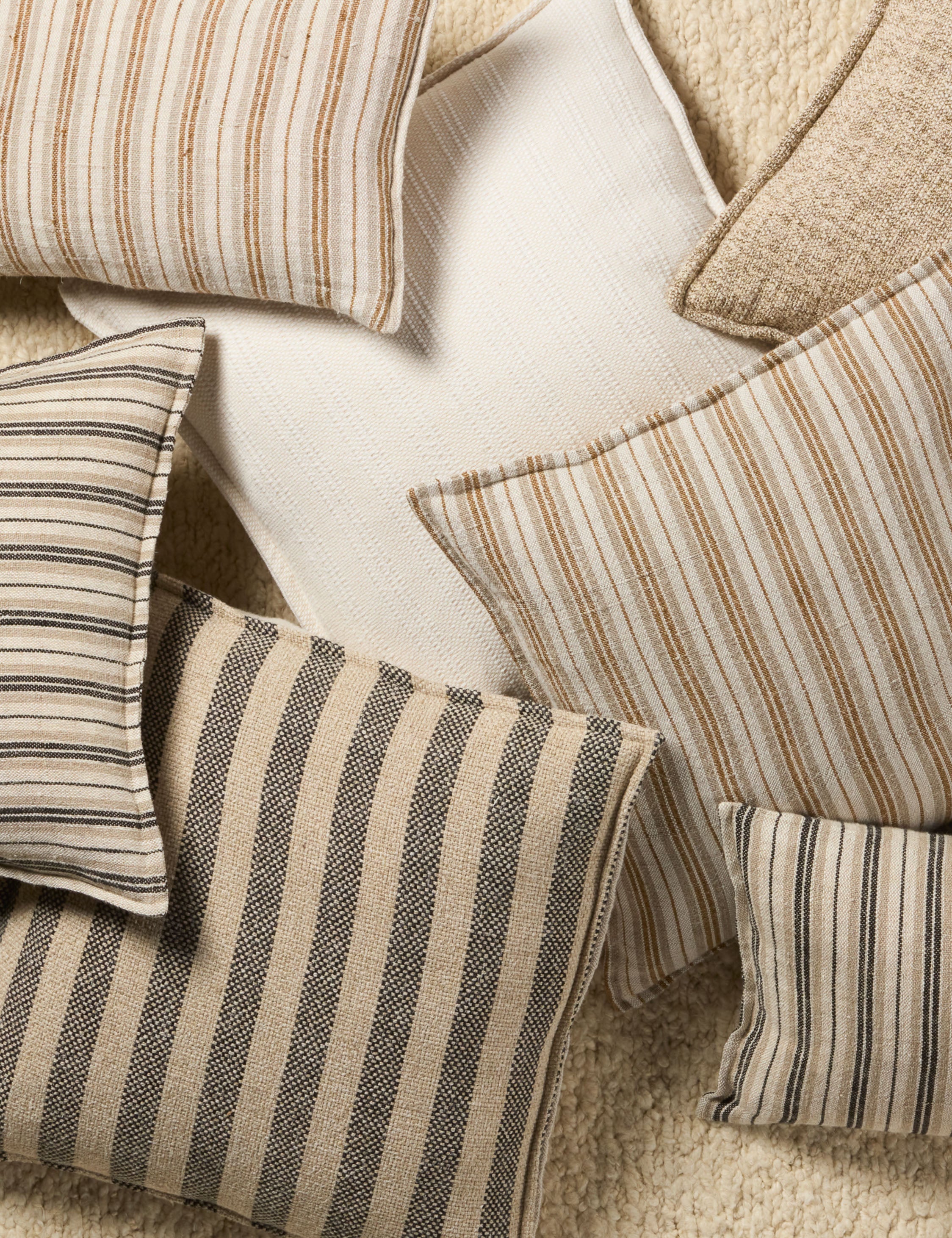 Baptiste Linen Pillow - 100% Organic Cotton Cover, Breathable & Hypoallergenic - Perfect for Bedroom, Sofa, and Nursery Decor