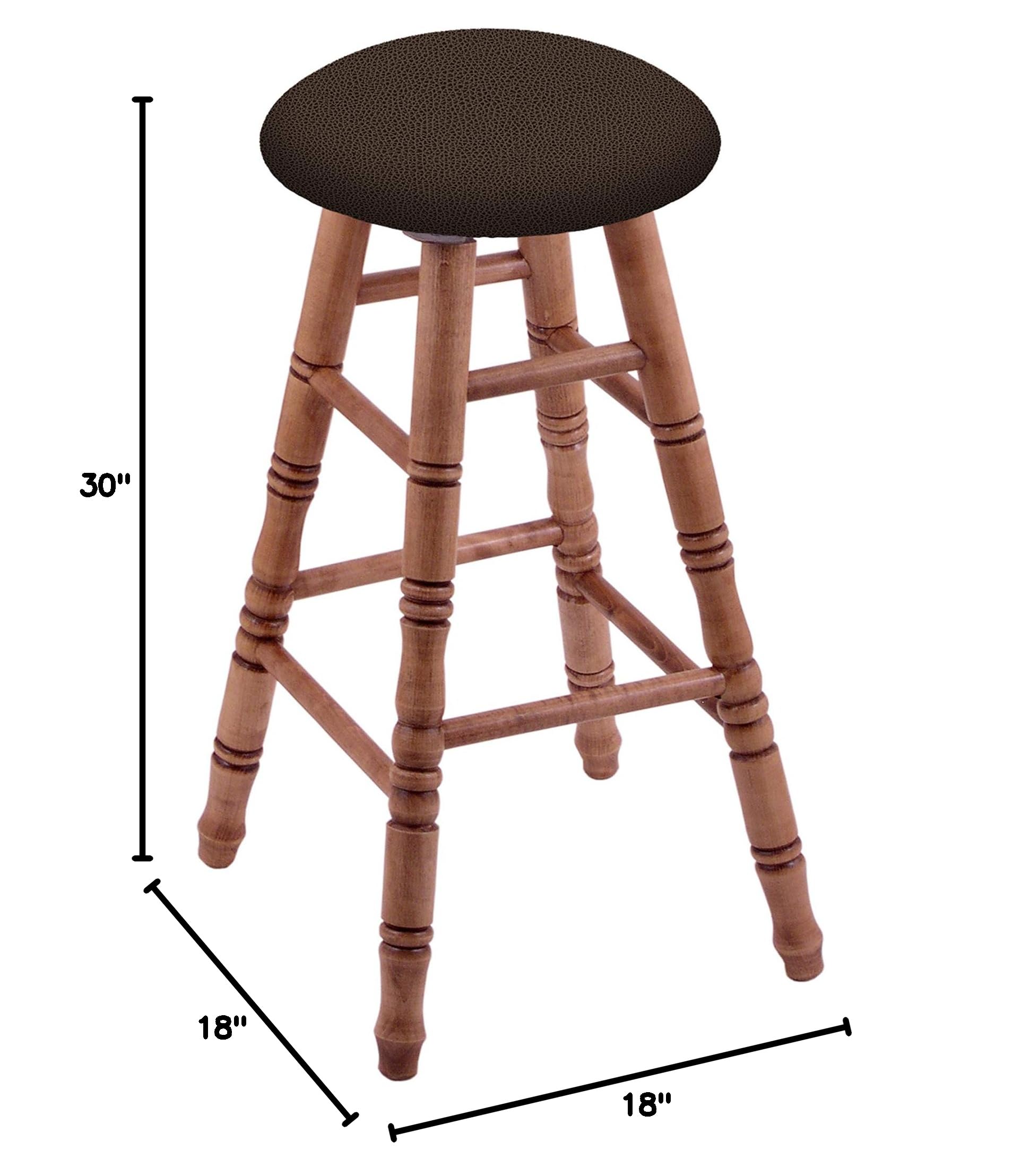 Natural Maple Wood Bar Stool with Rein Coffee Seat - Rustic Kitchen & Dining Furniture for Home, Cafe, and Restaurant Use