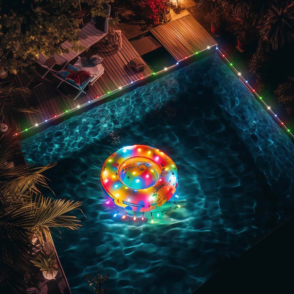 39ft Solar String Lights Outdoor Waterproof - Auto On/Off with Day Night Sensor - Perfect for Garden, Patio, Backyard & Wedding Decor