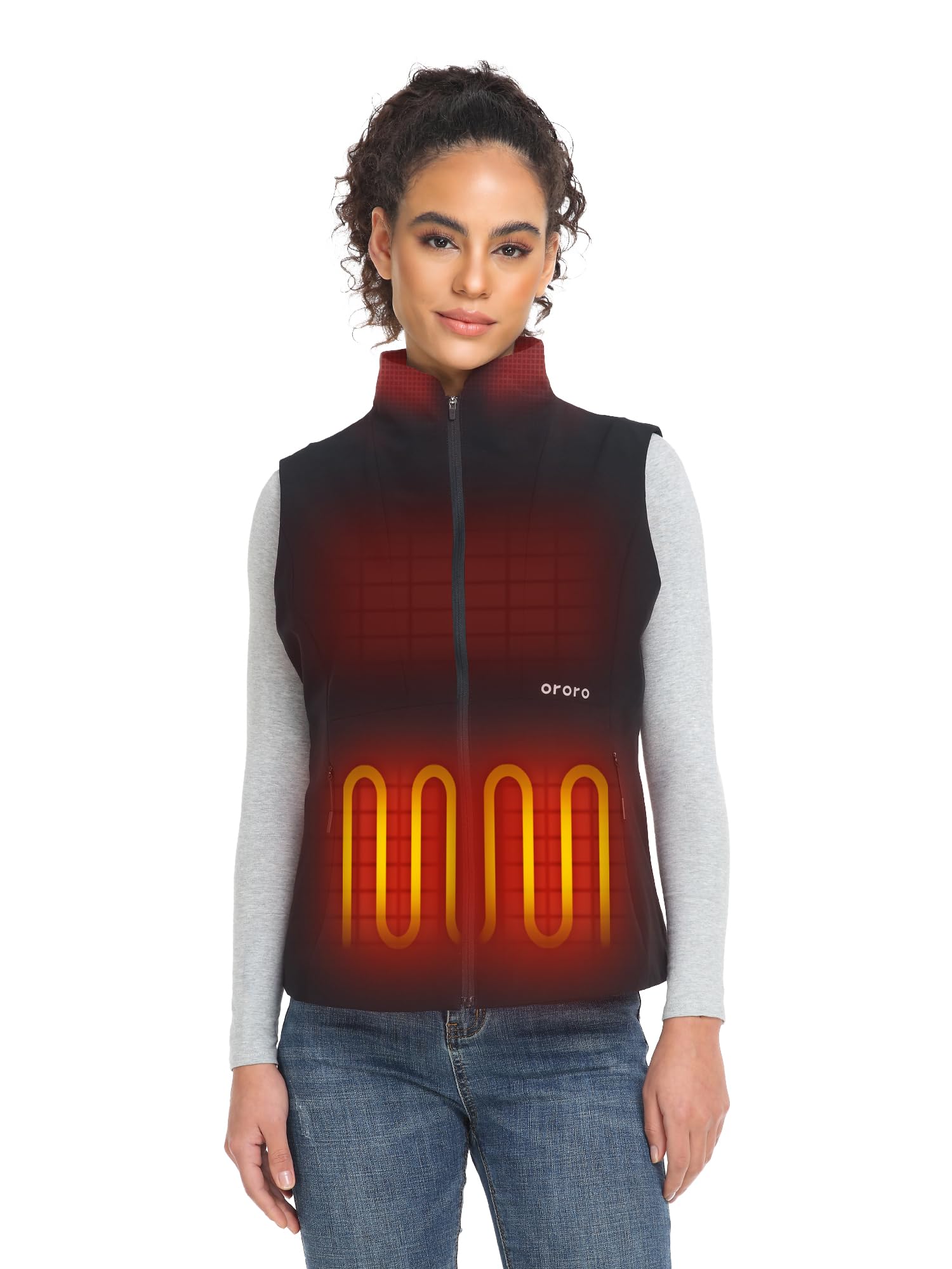 ORORO Women's Heated Vest with PrimaLoft Insulation - Battery Powered Winter Jacket for Golf, Hiking & Outdoor Activities (Charger Not Included) | Stay Warm in Cold Weather